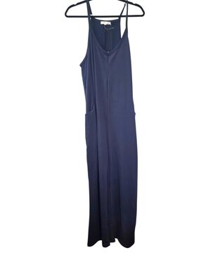 Sincerely Jules Navy Blue Cozy Jumpsuit Size Large NWT loungewear